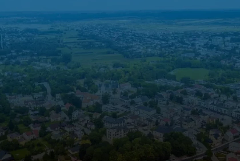 Klimatyzacja Kraśnik - widok Kraśnika z lotu ptaka, w którym przeprowadzamy montaż klimatyzacji