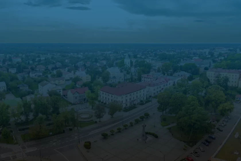 Klimatyzacja Nisko - widok Niska z lotu ptaka, w którym przeprowadzamy montaż klimatyzacji